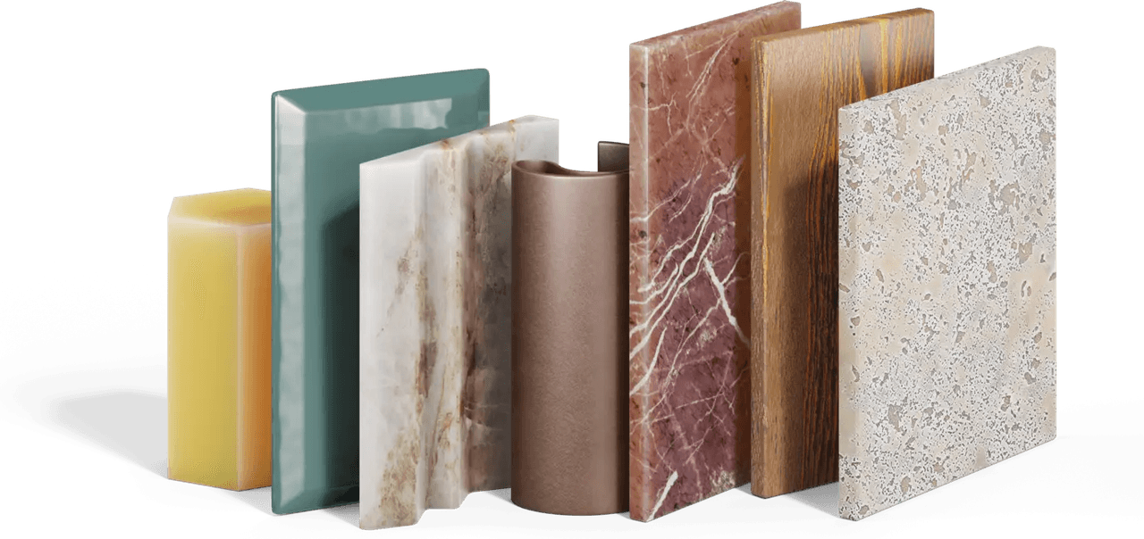 Aerial view of a beach with turquoise water and green cliffs