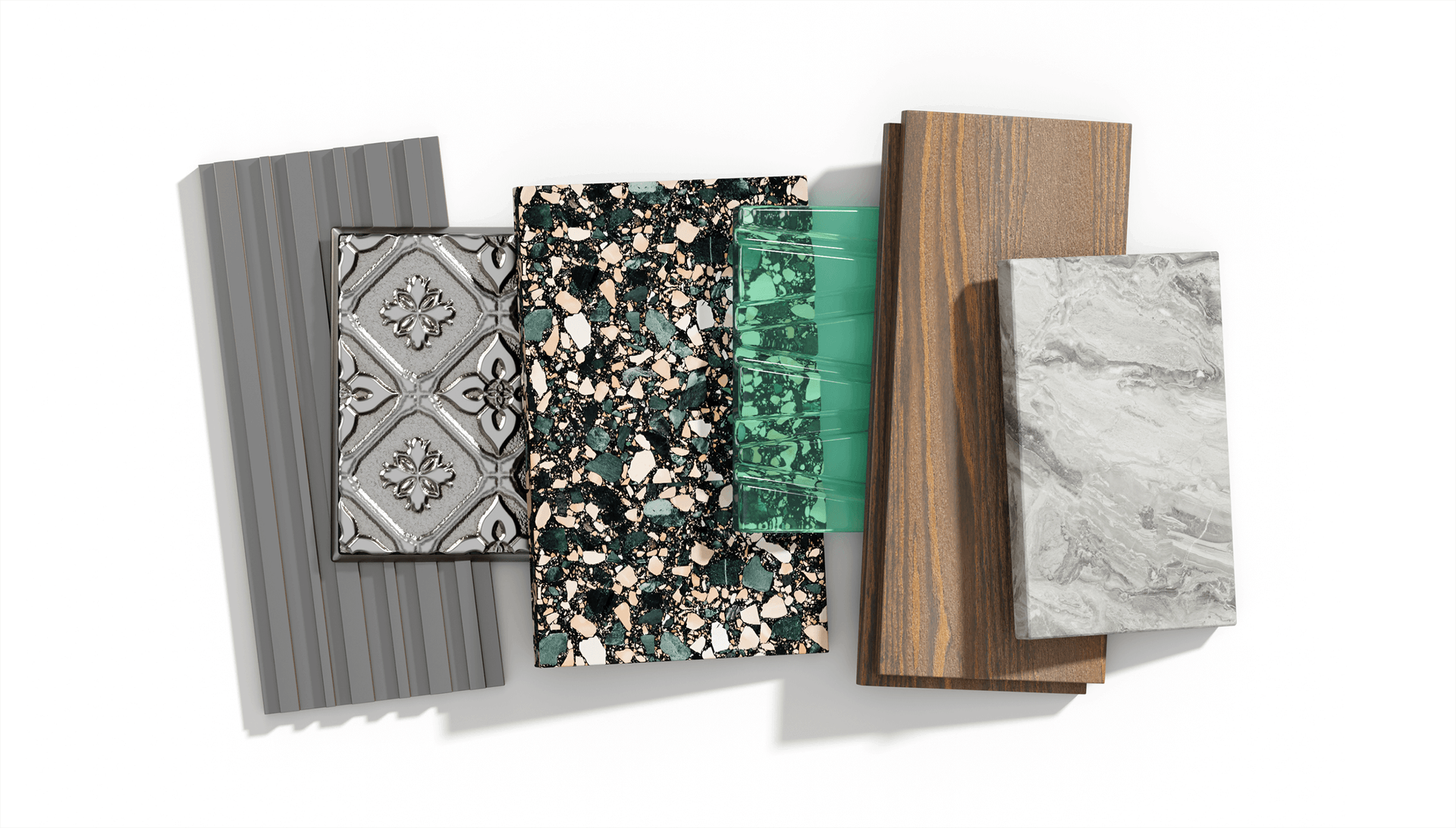 Aerial view of a beach with turquoise water and green cliffs