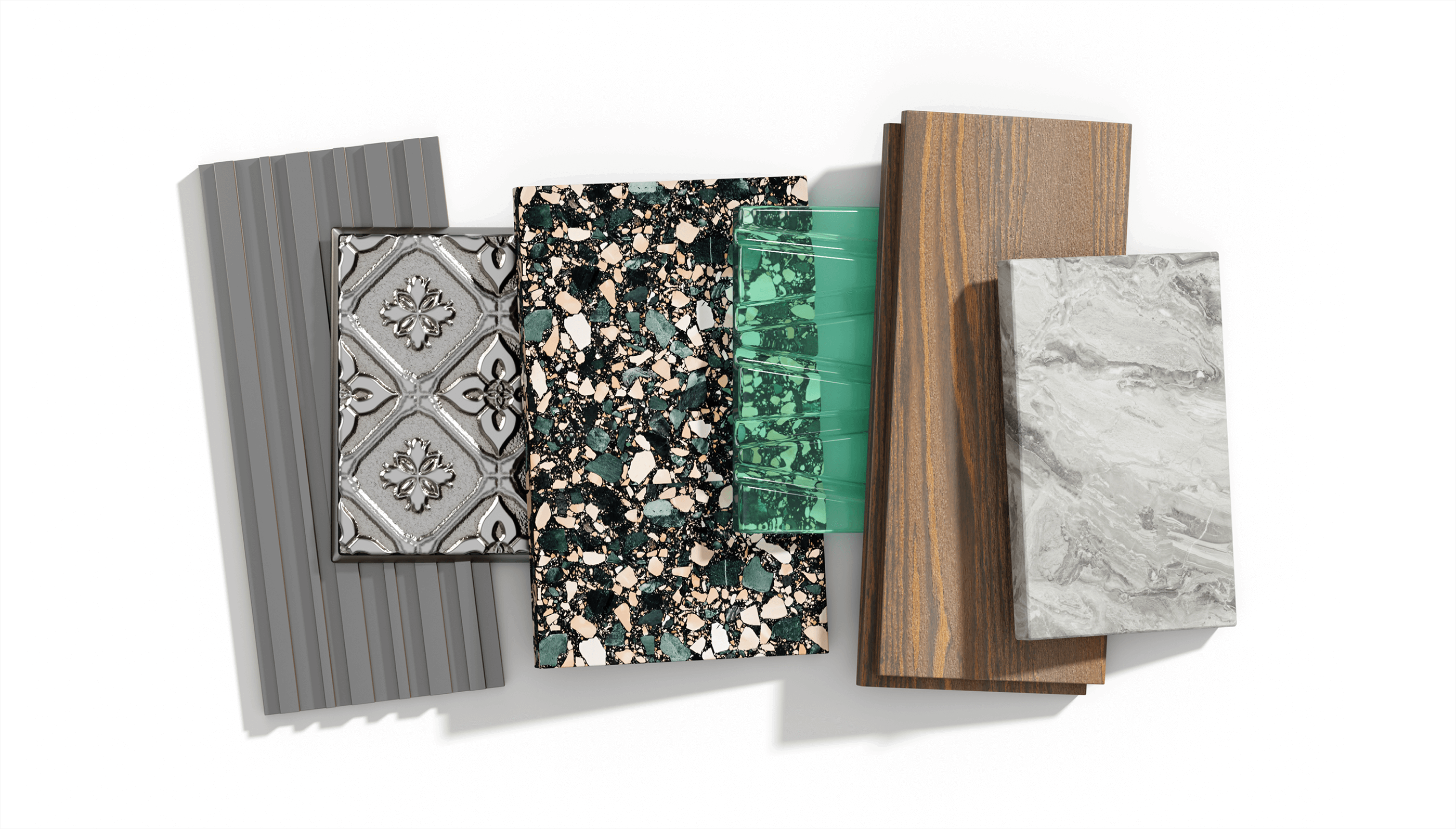 Aerial view of a beach with turquoise water and green cliffs